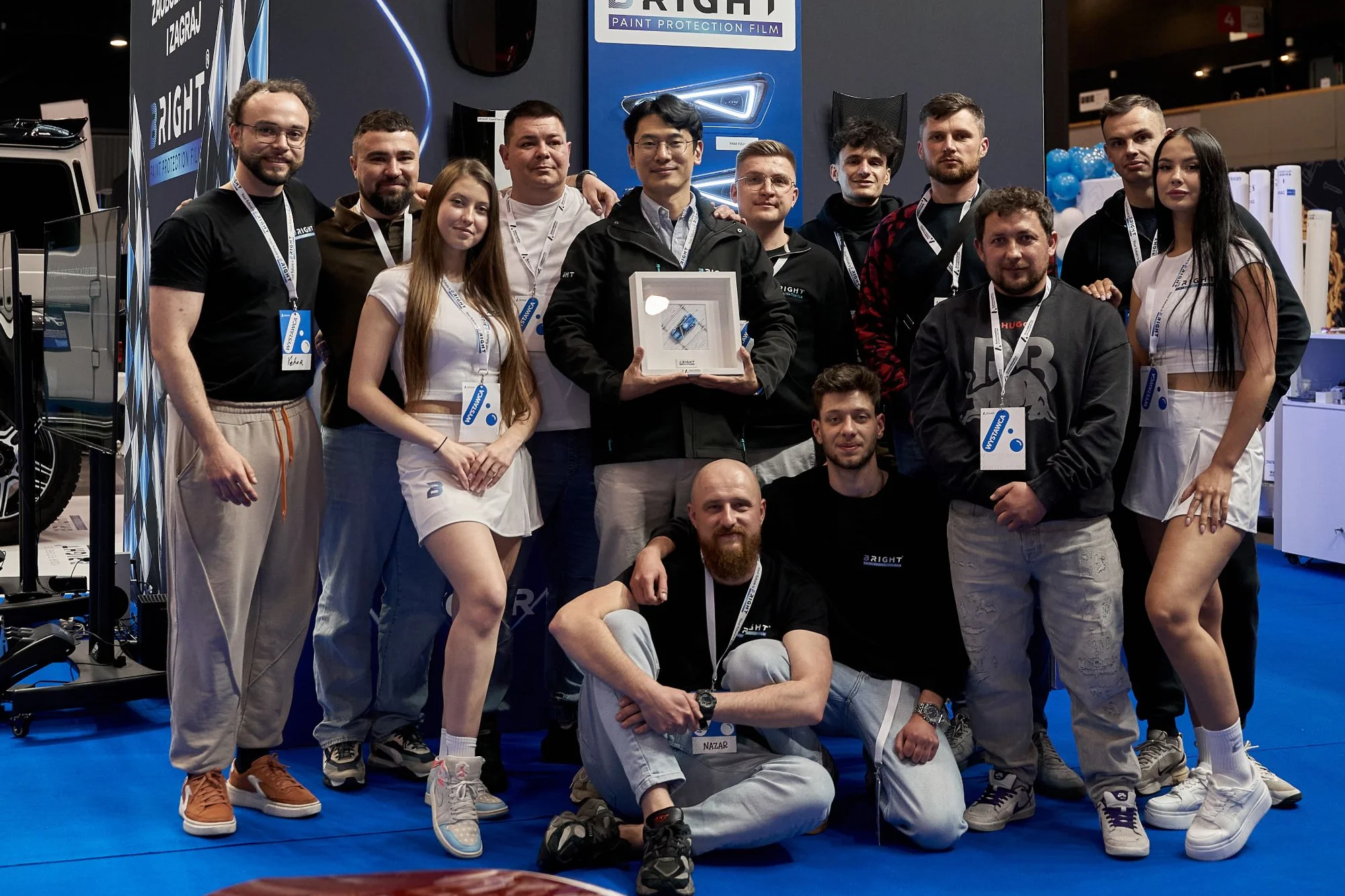 Bright PPF team at the trade show stand